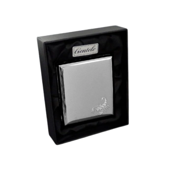 Srebrna Papierośnica z Skorpionem w Opakowaniu Prezentowym Gentelo
