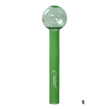 Cygarniczka Szklana Fifka Lufka Dulawka Fajeczka Łyżeczka Zielona 12 cm