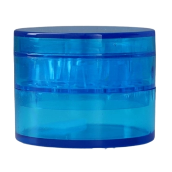 Plastikowy Lekki Grinder do Mielenia Tytoniu Suszu CBD Młynek Niebieski