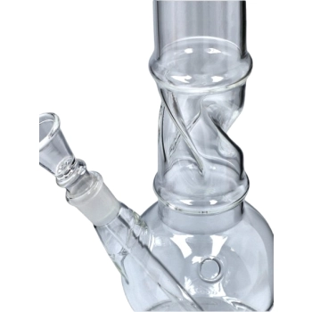 Bongo Szklane z Dużą Komorą Wodną Chillout 40 cm Fajka Wodna Kula 50 mm