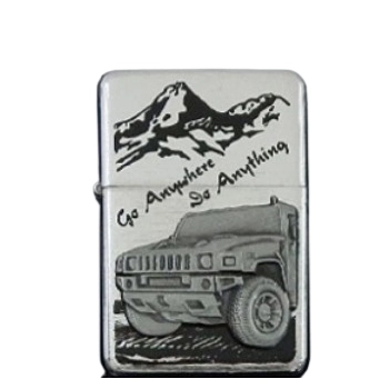 Lighter Benzynowy Gentelo z Motywem Terenowego Auta