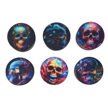 Crusher Grinder Młynek do Tytoniu Suszu Ziół z Czachą w Stylu Galaktycznym