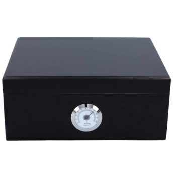 Humidor w Ciemnym Kolorze z Akcesoriami do Niego i Cygar Pudełko na Cygara
