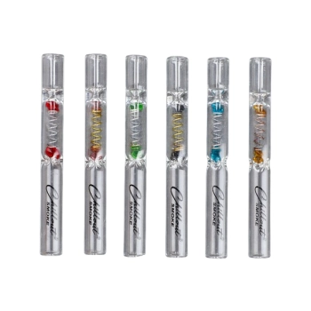 Zwężana Cygarniczka Szklana Fifka Lufka ze Sprężynką 11 cm Chillout Smoke