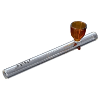 Cygarniczka Szklana Fifka Lufka z Barwionym Cybuchem 14 cm Chillout Smoke