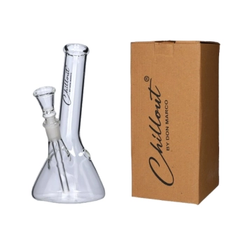 Bongo szklane Chillout 20 cm – klasyczna fajka wodna z grubego szkła