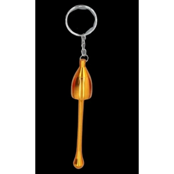 Fajka Metalowa Składana w Formie Breloka Mini do Kluczy Żółta