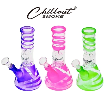 Bongo Szklane Chillout Smoke 20 cm Perkolator Lodowa Komora Fajka Wodna