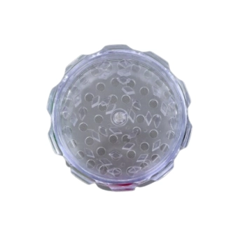 Elegancki Plastikowy Młynek do Suszu CBD Tytoniu 4-Częściowy Przezroczysty