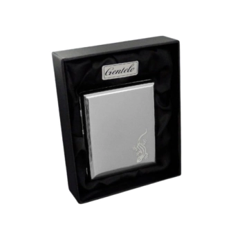 Srebrna Papierośnica z Salamandrą w Opakowaniu Prezentowym Gentelo