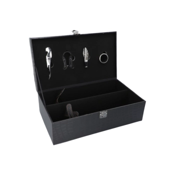 Ekskluzywna Walizka na Wino na 2 butelki z Akcesoriami w Zestawie