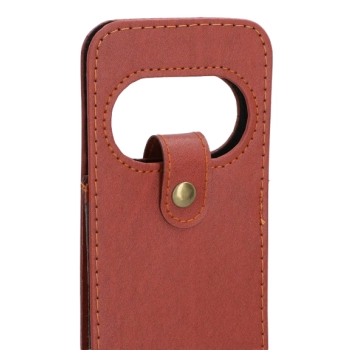 Brązowa Torba na Wino ze Skóry Ekologicznej 40,5 cm Prezentowa