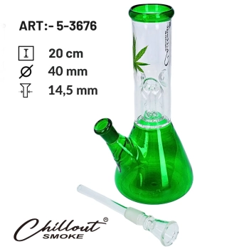 Bongo Szklane Fajka Wodna Perkolator Lodowa Komora Chillout Smoke 20 cm