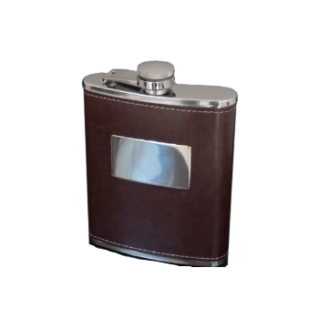Elegancka Piersiówka Stal Nierdzewna Gentelo 207 ml w Kartonowym Pudełku