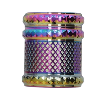 Crusher Grinder Młynek do Tytoniu Suszu Ziół CBD 4-częściowy Wielokolorowy