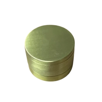 Młynek do Tytoniu Ziół Suszu Grinder Crusher Duży Liść Marihuany Złoty