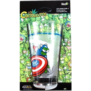 Szklanka z Grubego Szkła 300 ml 13x10 cm Capitan Marihuana