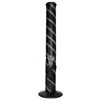 Szklane Bongo Wysokie 45 cm z Paskami - Chillout, Przezroczyste