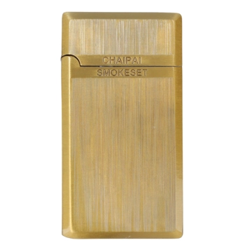 Elegancka Złota Zapalniczka Gazowa z Regulacją Płomienia w Opakowaniu
