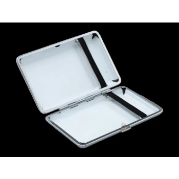 Papierośnica Skórzana SLIM na Cienkie Papierosy Jasny, Gołębi Szary Kolor