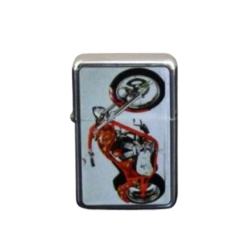 Zapalniczka Benzynowa Gentelo z Czerwonym Motorem dla Motocyklisty
