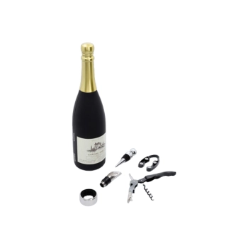 Zestaw Akcesoriów Winiarskich w Kształcie Butelki do Wina na Prezent