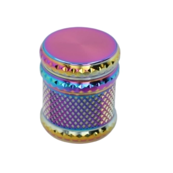 Crusher Grinder Młynek do Tytoniu Suszu Ziół CBD 4-częściowy Wielokolorowy