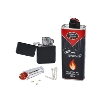 Zestaw Zapalniczka Benzynowa + Knot i Kamienie + Benzyna do Zapalniczek