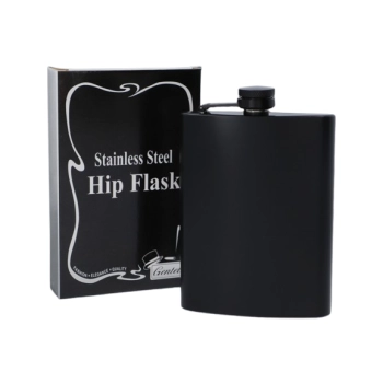 Czarna Elegancka Piersiówka Stal Nierdzewna 8 OZ ok. 240 ml