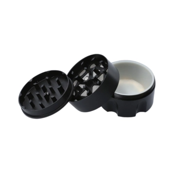 Złoty Młynek do Mielenia Tytoniu Ziół Suszu CBD z Logiem Marihuany Gentelo