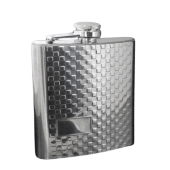 Dekor Szachownica Piersiówka ze Stali Nierdzewnej 6 OZ ok. 180 ml Gentelo