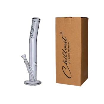 Bongo Szklane Chillout Smoke 45 cm Fajka Wodna Prosta na Podstawie