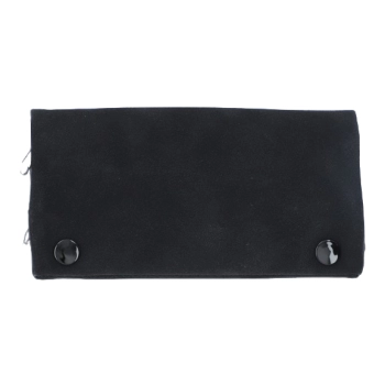 Etui na Tytoń w Jednolitym Kolorze bez Wzorów Portfel Czarny