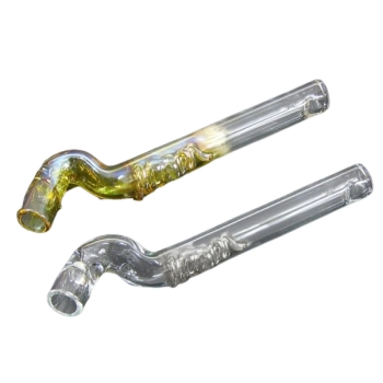 Wygięta Cygarniczka Szklana Fifka Lufka z Wężykiem 11,5 cm Chillout Smoke