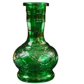 Zielony Dzban do Sziszy Średni Butla do Fajki Wodnej Wazon Nargile Hookah