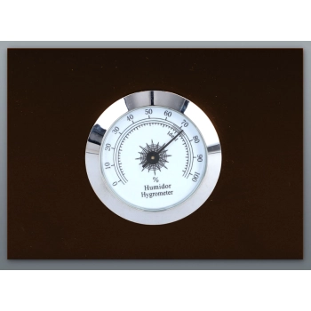 Ciemny Drewniany Humidor Z Higrometrem 26 X 22 X 16 Cm Pudełko Na Cygara