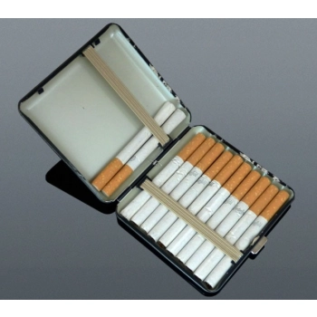 Papierośnica Metalowa Gentelo z Orłem 8,5 x 8,5 cm - 4 Warianty