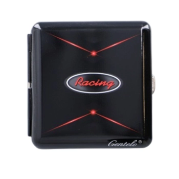 Metalowa Papierośnica na Papierosy w Stylu Retro z Napisem Racing Gentelo