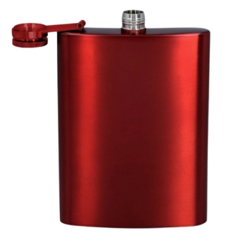 Piersiówka Stal Nierdzewna 240 ml w Kolorze Czerwonym 8 OZ Gentelo