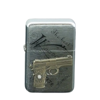 Zapalniczka Benzynowa Gentelo z Krótkim Pistoletem i Wzorem