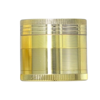 Crusher Grinder Młynek do Tytoniu Suszu Ziół CBD 4-częściowy 4 cm Złoty